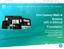 Tablet Screenshot of diveintomath.com